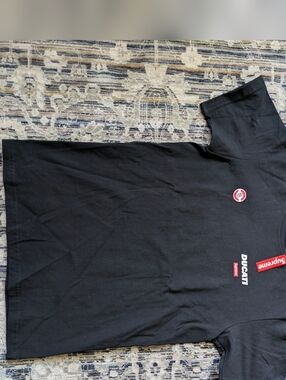 Black Ducati x Supreme Logo T-Shirt Size Small